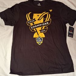 Los Angeles Galaxy 2024 MLS Cup Champions Fanatics Shirt; Men’s L