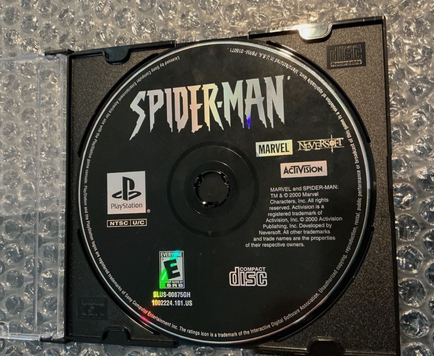 Spider-Man PS1 Disc Only