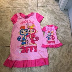 Dolly And Me Matching Pajamas Size 6 