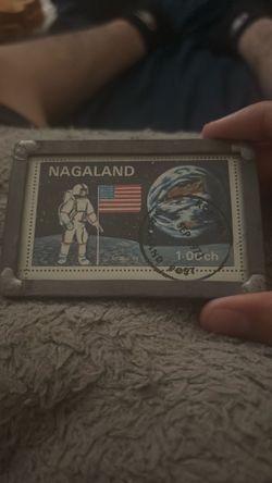 NAGALAND Astronaut Earth Flag Collectible