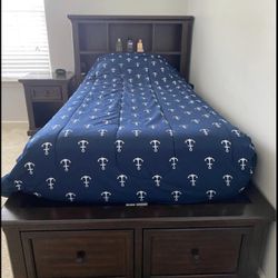 Twin Bed With Nightstand 