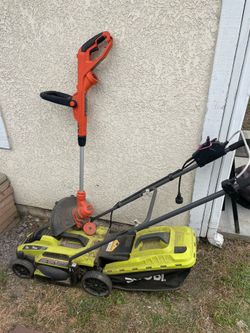 Electric Lawn mower and weed eater