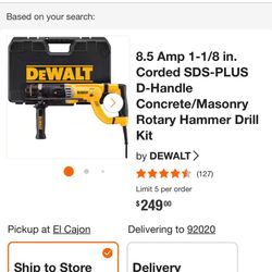 Dewalt Corded Rotary Hammer Drill Brand New 