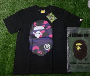 BAPE A Bathing Ape Camo Big Ape Head Tee