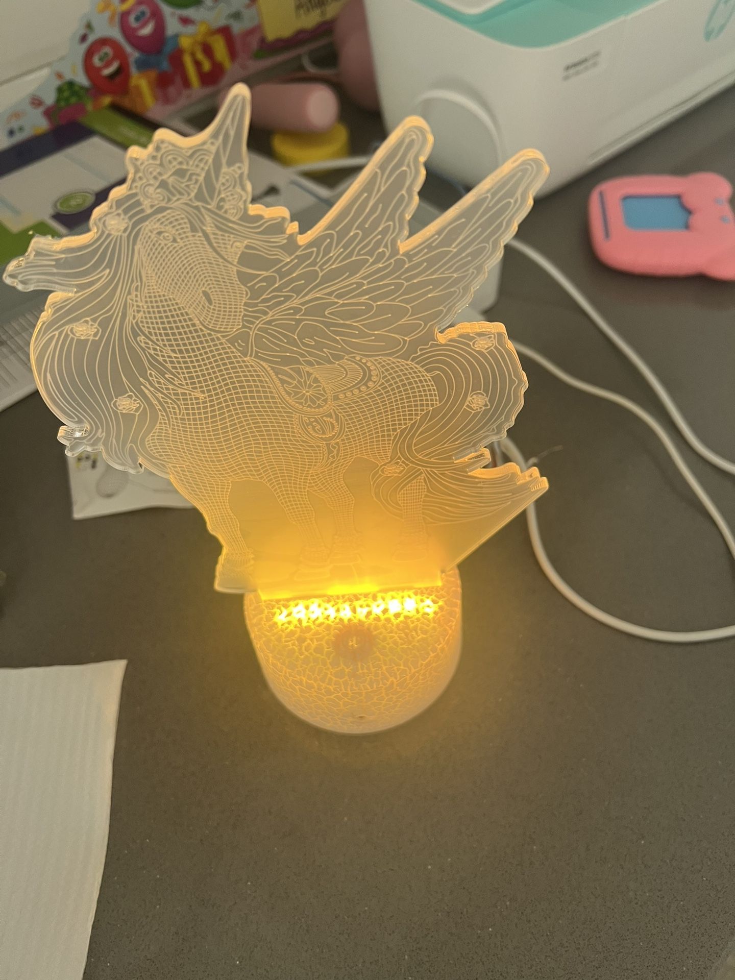 3D Visual Unicorn Led Night Light for Kids