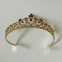 Tiara Golden with Swarovski Crystal 