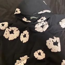 black denim tear hoodie(small)
