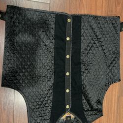 Harley-Davidson Vest Mens X Large Black Quilted Lined Snap Button Motorcycle