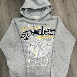 Sp5der Punk V2 Grey Hoodie