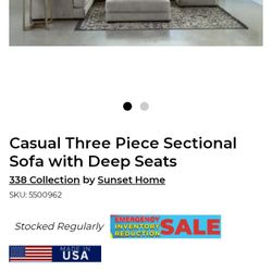 Practically New 4 Peice Sectional Couch 