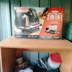 Please Read The Whole Thing Before You Make A Decision It Is A Coleman 2 In 1 Grill And Stove Brand New Factory Sealed Never Been Opened