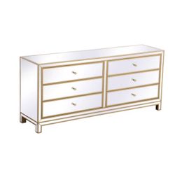 Gold Glass Dresser 