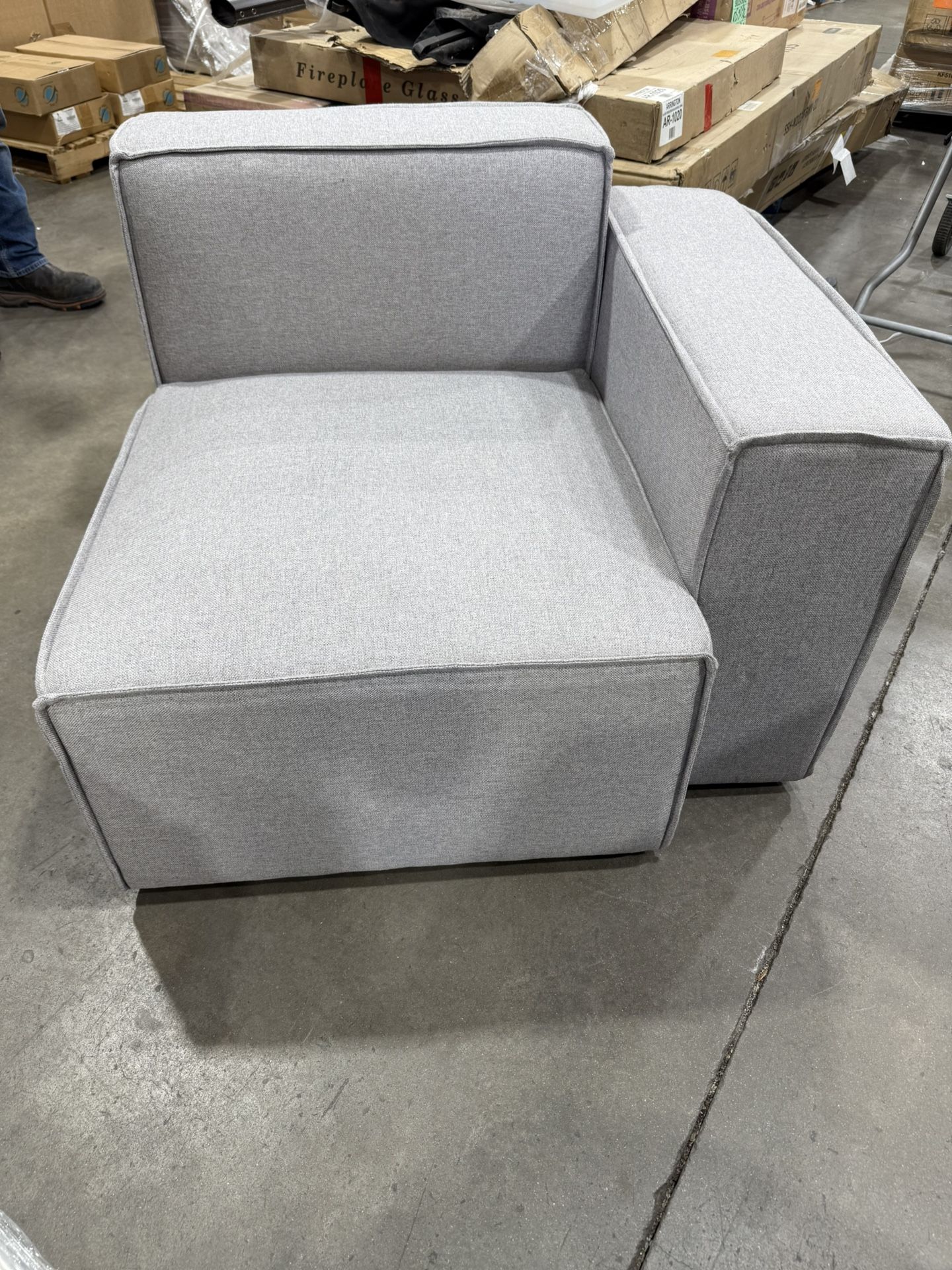 Sofa corner chair gray