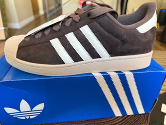 Adidas Superstar Sneakers Dark Brown Suede