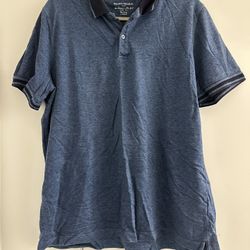 Banana Republic San Francisco New York Label Men's BLUE Polo Size XL
