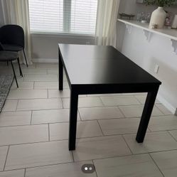 Black dining table – $70