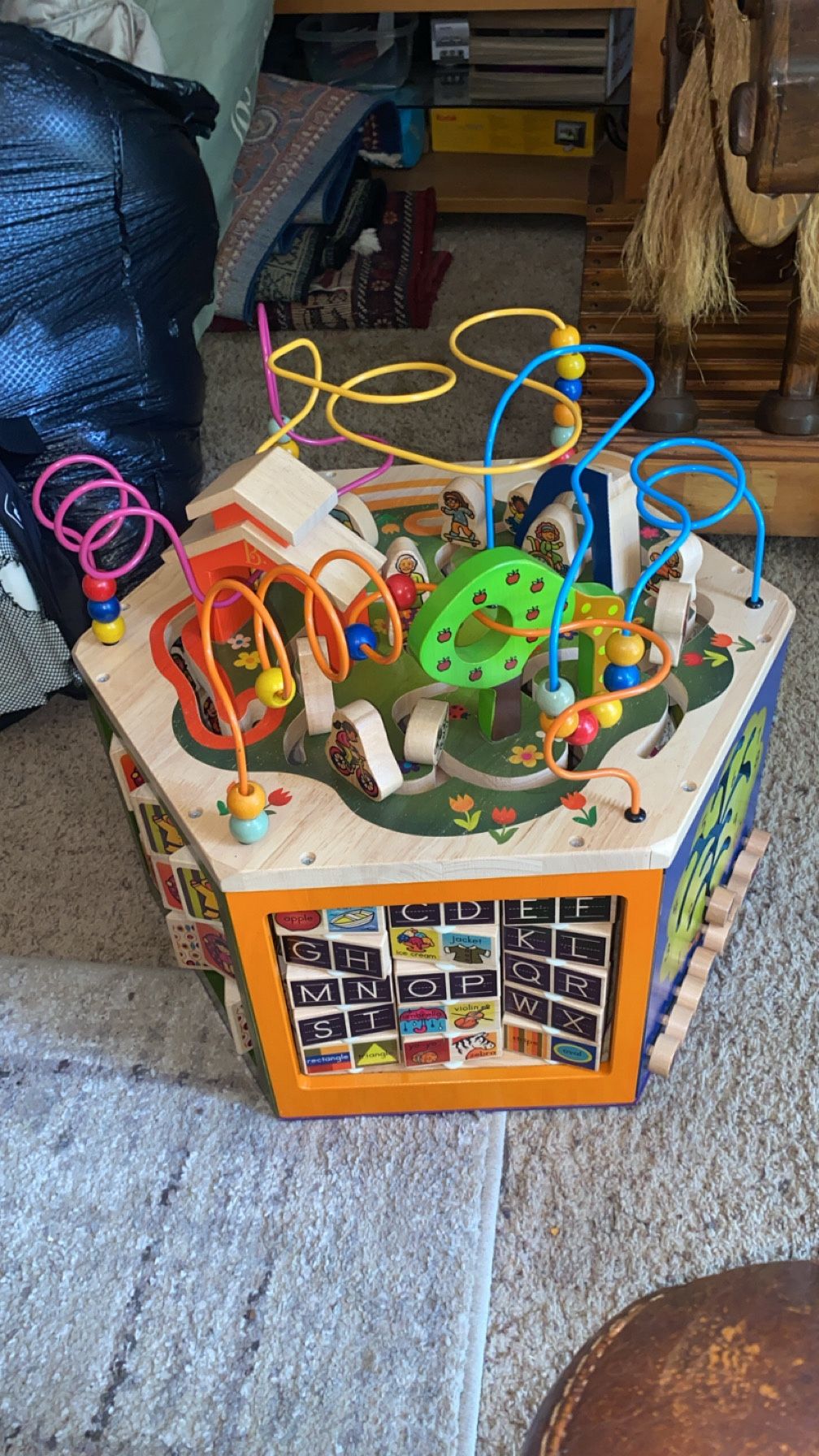 Wooden Activity Cube