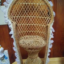Bamboo Chair/ Small Plant Holder