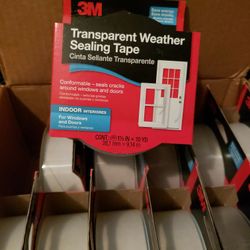 3M Interior Transparent Weather Sealing Tape
 5$ Each
