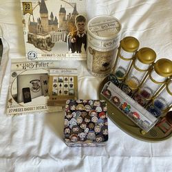 Harry Potter Lot Of Puzzles And Decals