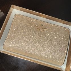 Kate Spade Gold Glitter Wallet 