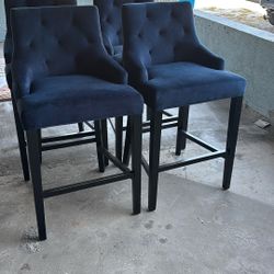 5 Velour High Too Chairs