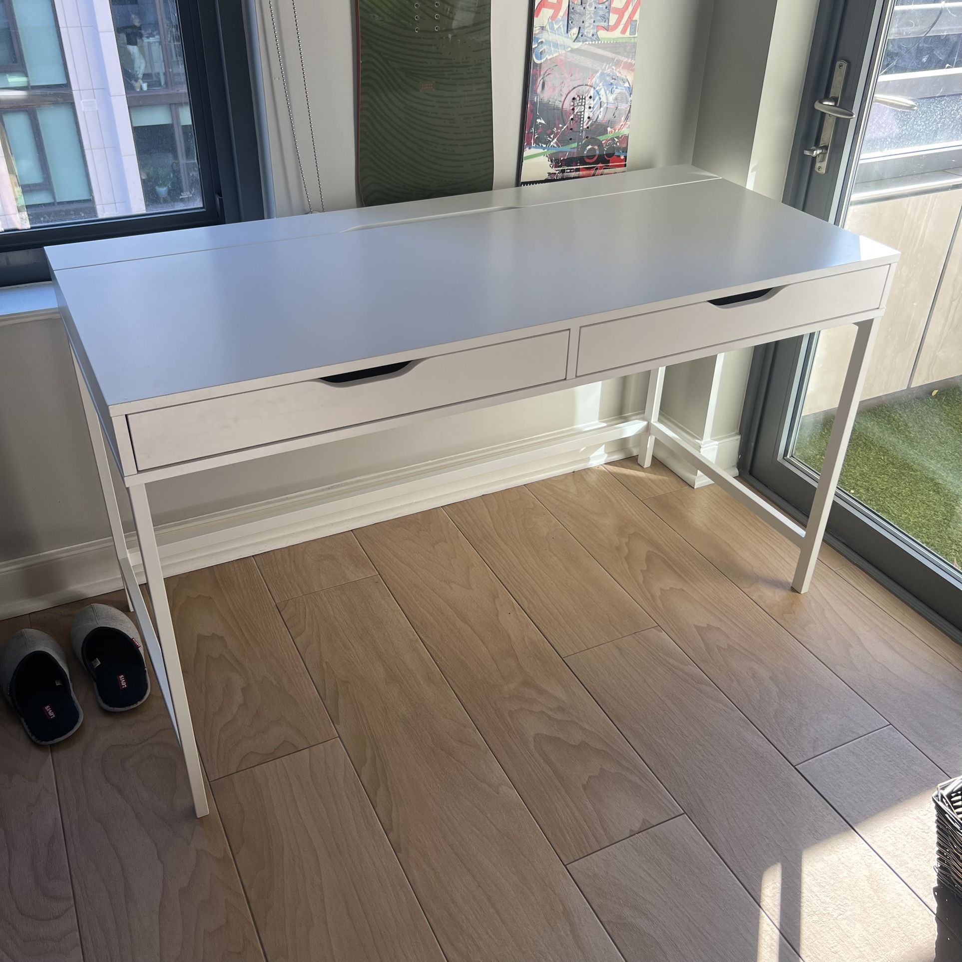 Office Desk with Drawers & Cable Management