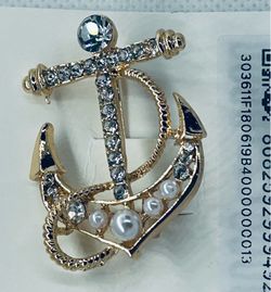 JIMMY KEY Anchor Brooch .$25.