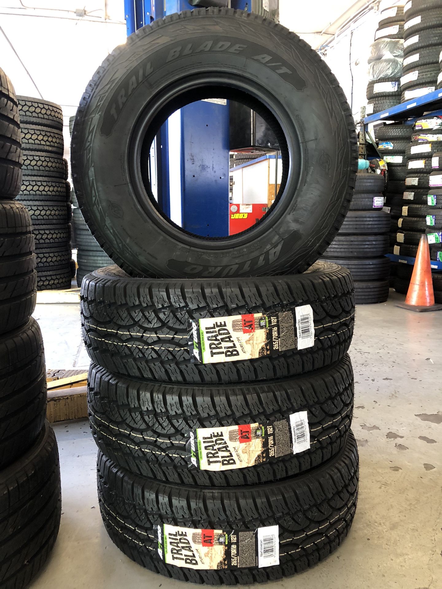 265/70R16 ATTURO SET OF 4 ALL-TERRAIN TIRES FOR SALE AT SPECIAL.WE FINANCE NO CREDIT NEEDED💥