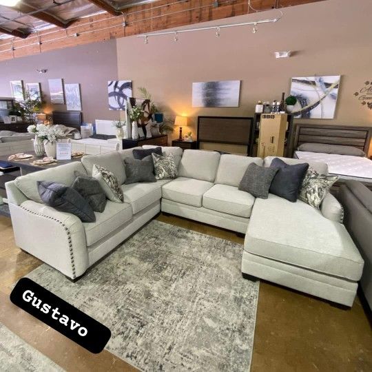 $10 Down Financing or Cash Ashley Oversized Sectional Sofa Couch