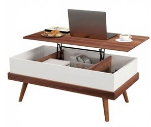 New In Box‼️Lift Top Walnut Coffee Table w/ Hidden Compartments