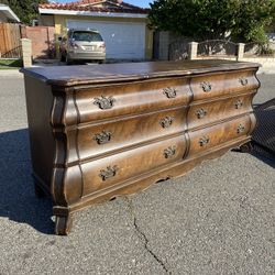 Stunning Large Wood Dresser 
