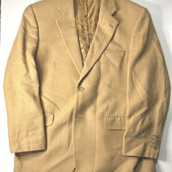 Jack Victor for Saks Fifth Avenue  100% Worsted Camelhair  Fabric by Lora Piana size: 44