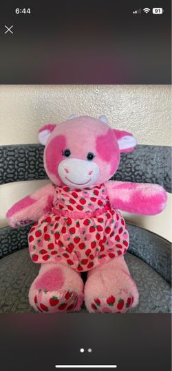 Build a bear strawberry cow with dress