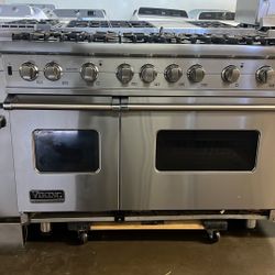 VIKING 48”WIDE ALL GAS RANGE STOVE STAINLESS STEEL 