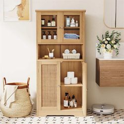 Bathroom Cabinet - 11.8"D x 23.6"W x 50.4"H