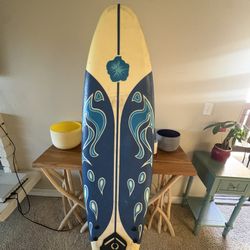 6 foot foam surf board
