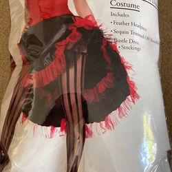 Leg Avenue Moulin Rouge Dancer Costume NEW Size M/L