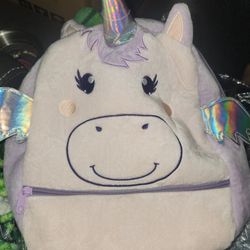 New No Tags Soft Purple Unicorn Backpack