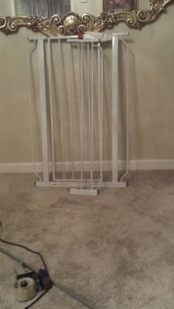Regalo easy step gate w open close door