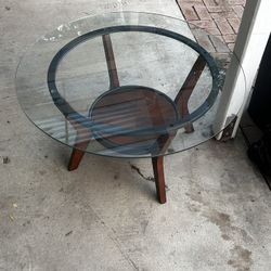 Glass Round Table