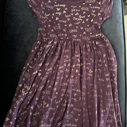 Purple Girls Dress 
