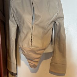 MANIÈRE DE VOIR dress shirt onepiece jacket bodysuit leotard corset top bustier