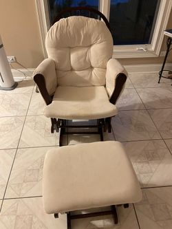 Nursery rocking chair and ottoman
