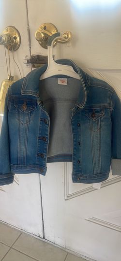 2t Girls Jean Jacket With Unicorn On Back 
