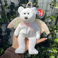 Ty Beanie Babies Halo the Angel Bear Plush / Teddy with Tag