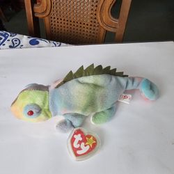 Ty Beanie Baby Iggy The Iguana 5th Gen 