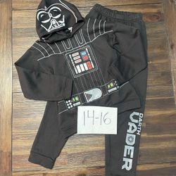 DARTH VADER ( STAR WARS)  PANS SET SIZE 14-16 Halloween Costume