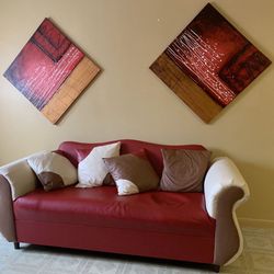 Barely Used Leather Couch