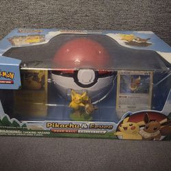 Pokemon Pikachu and Eevee Poke Ball Box New